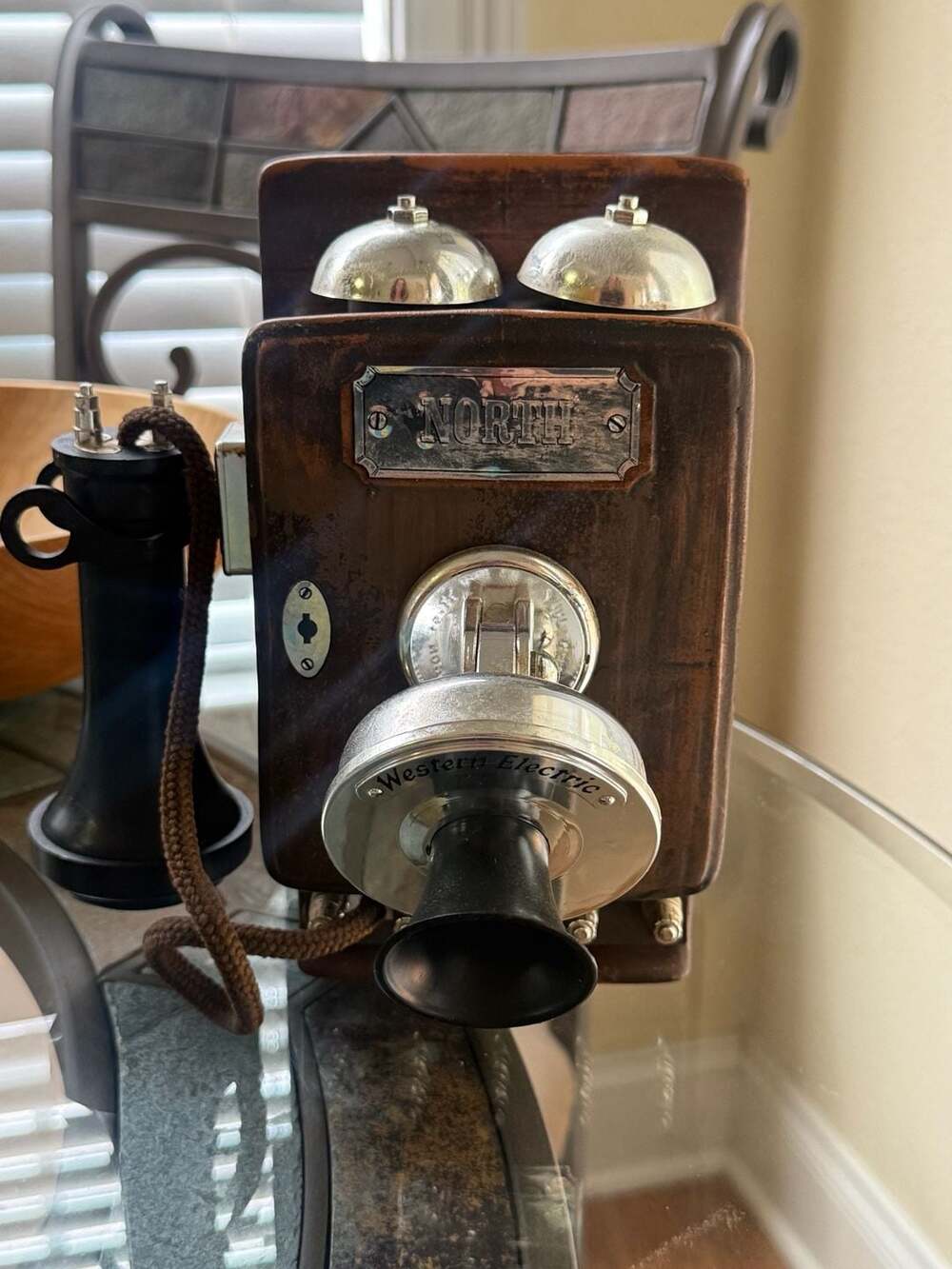 Vintage 1982 Jim Beam Regal Telephone Decanter Replica